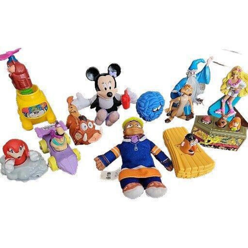 Vintage Kid Meal Toys - LOT OF 12- McDonalds & Burger King